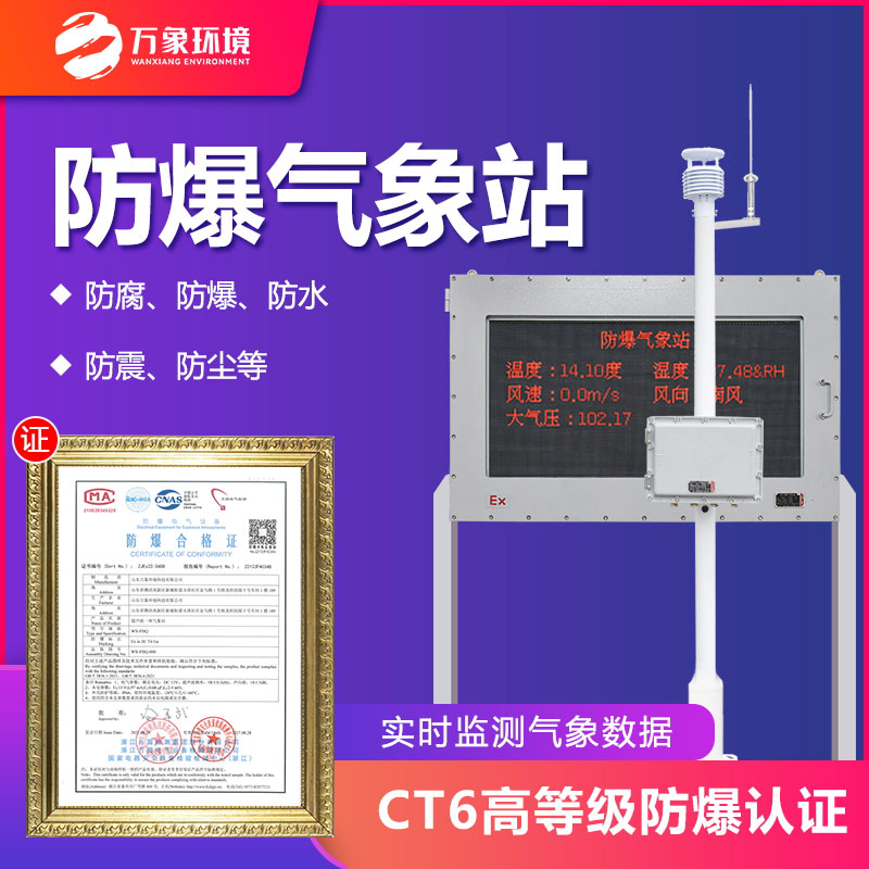 Explosion proof meteorological station