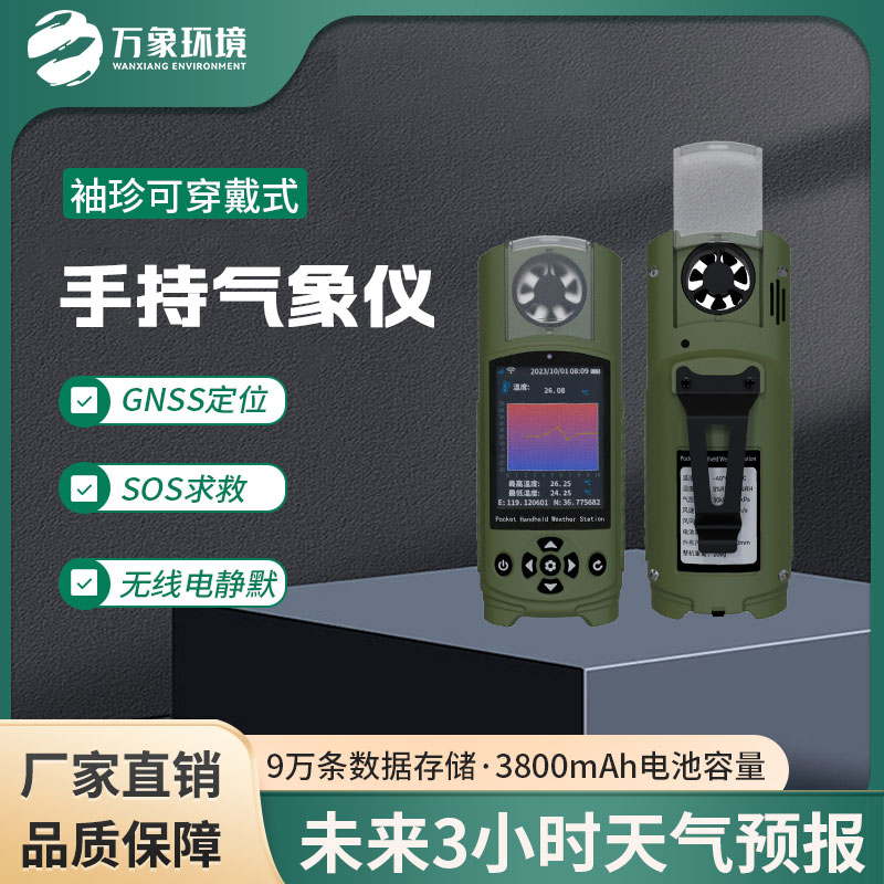 Pocket handheld meteorological instrument