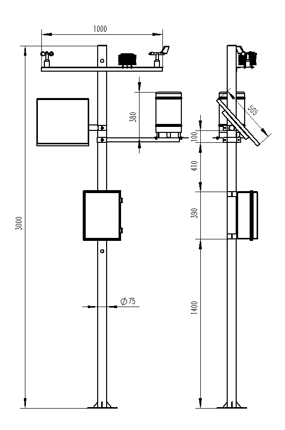 Six-element automatic weather station